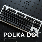 Polka Dot Matte Transparent PC Cherry Profile Keycaps