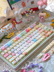 Sweet Bear Dye Sublimation PBT Cherry Profile Keycaps