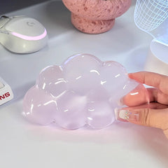 Soft Clear Cloud Transparent Cushion Cool Silicone Gel Ergonomic Wrist/Hand Rest