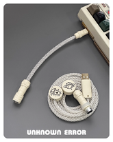 D06 Double Badge USB-C RGB Aviator Handmade Coiled Cable