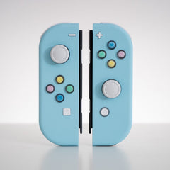 Pastel Blue Joy-Cons Mod with Pastel Hearts Buttons Nintendo Switch Custom Controllers