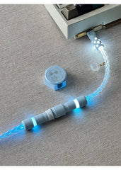 D29 Holiday-Single Crystal Copper Full Line Lighting White Blue Light Aviation Plug Keyboard Cable