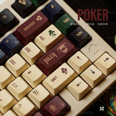Poker Dye Sublimation PBT Cherry Profile Keycaps