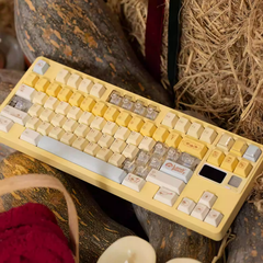 Lamb Pastry Cherry Profile Dye Sublimation PBT + Transparent PC Keycaps