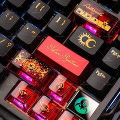 Solar System PBT/PC/Metal Cherry Profile Keycaps