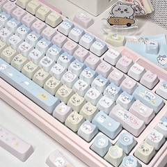 Chiikawa Dye Sublimation PBT MAO Profile Keycaps