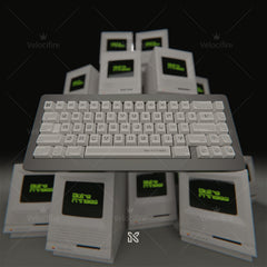 Moire Fringe Cherry Dye Sublimation PBT Profile Keycaps