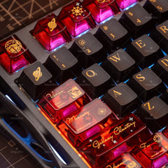 Solar System PBT/PC/Metal Cherry Profile Keycaps