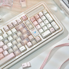 White Peach Mojito Cherry Profile Dye Sublimation PBT Keycaps