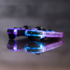 Atomic Purple Joy-Con LED Mod Custom Nintendo Switch Controllers Backlit Buttons with D-Pad
