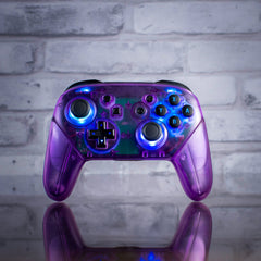 Atomic Purple Pro Controller LED Mod Customized Nintendo Switch Controller