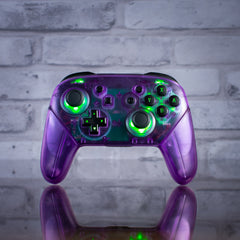 Atomic Purple Pro Controller LED Mod Customized Nintendo Switch Controller