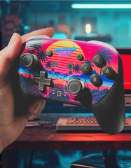 Neon Sunset Switch 2 Pro-Controller | A Pro 2 Synthwave Retrowave Masterpiece