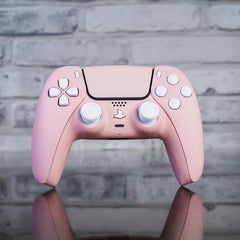 PS5 Sakura Pink Controller Mod With White Buttons Custom Sony PS5 Wireless Controller