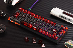 Soviet Keycaps Black Spray Glitter Cherry Profile PBT+PC