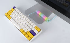 Rainbow Coiled Usb-C Handmade Cable