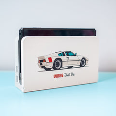 Nintendo Switch Custom Dock Cover Retro 80s Sport Cars Series #1