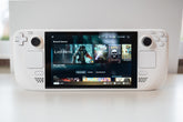 Customized Steam Deck Handheld Gaming Computer By Valve Minimalistic Mono White