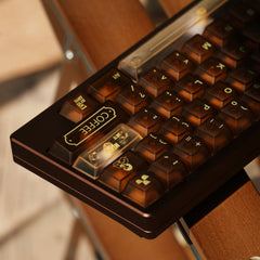 Coffee House PC Fog Transparent Cherry Profile Keycaps