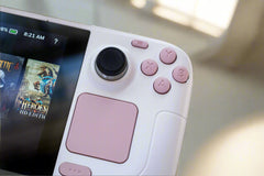 Customized Steam Deck Handheld Gaming Computer By Valve White & Pastel Pink