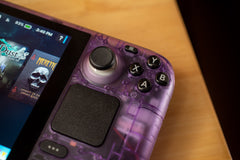 Customized Steam Deck Handheld Gaming Computer By Valve Clear Atomic Purple