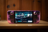Customized Steam Deck Handheld Gaming Computer By Valve Clear Atomic Purple