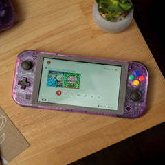 Custom Nintendo Switch Lite Atomic Purple Retro Gaming Aesthetic