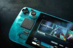Customized Steam Deck Handheld Gaming Computer By Valve Clear Ice Blue