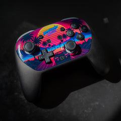 Neon Sunset Switch 2 Pro-Controller | A Pro 2 Synthwave Retrowave Masterpiece