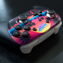 Neon Sunset Switch 2 Pro-Controller | A Pro 2 Synthwave Retrowave Masterpiece