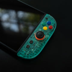 Switch 2 Custom Joy-Cons Clear Teal Retro Gaming Controllers