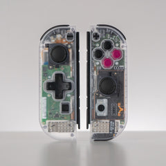 Custom Joy-Cons Clear “Game Boy Pocket” Mod - Nintendo Switch Retro Gaming Controllers