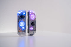 Custom Joy-Con Controllers Clear LED MOD - Clear Backlit Buttons - Nintendo Switch
