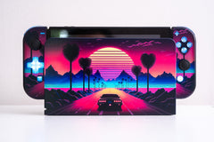 Nintendo Switch Custom Dock Cover Retro Synthwave Special Edition