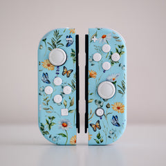 “Butterfly Pastureland” Joy-Cons Mod Pastel Blue Nintendo Switch Special Edition Custom Controllers