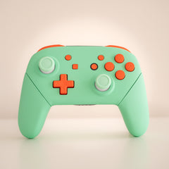 Custom Nintendo Switch Pro Controller In Mint with Coral Buttons