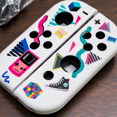 Nintendo Switch 90s Nostalgia Old School Retro “Build At Home” Customization Set