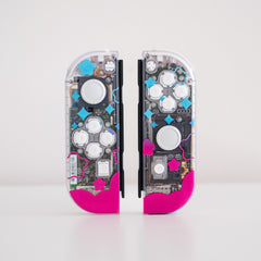 Super Mario Bros. Wonder Clear Joy-Cons Special Edition Nintendo Switch Custom Controllers