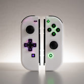 Custom Nintendo Switch Joy-Con Controllers White LED MOD Backlit Buttons with D-Pad Option