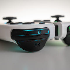 Custom Nintendo Switch Joy-Con Controllers White LED MOD Backlit Buttons with D-Pad Option