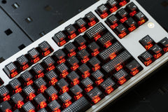 Polka Dot Matte Transparent PC Cherry Profile Keycaps