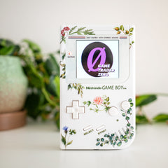 Custom Nintendo Game Boy DMG with Backlit IPS Screen Flowers, Laurels & Vines