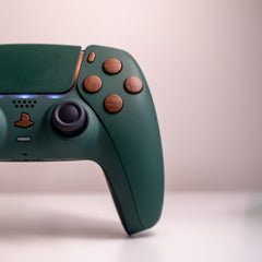 Custom PS5 Controller Pine with Elegant Wood Style Buttons Custom Sony Wireless Controller