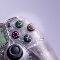 Clear PS5 Controller Retro With Old-School Action Buttons Sony Wireless Gaming Controller