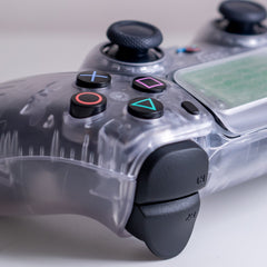 Clear PS5 Controller Retro With Old-School Action Buttons Sony Wireless Gaming Controller