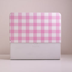 Custom Nintendo Switch Dock Cover Pink Gingham Pattern