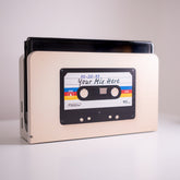 Nintendo Switch Dock Cover Retro Mixtape Cassette Design - Customizable