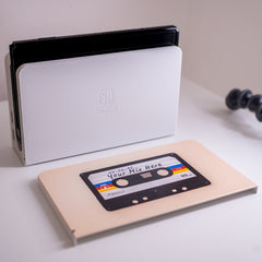 Nintendo Switch Dock Cover Retro Mixtape Cassette Design - Customizable