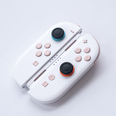 Pastel Cotton Candy Custom Joy-Cons for Switch 2 | White & Light Pink