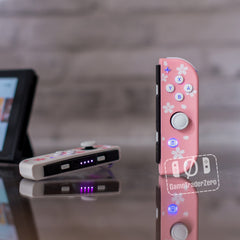 Pink & White Joy-Con LED MOD Sakura Flowers Nintendo Switch Controllers